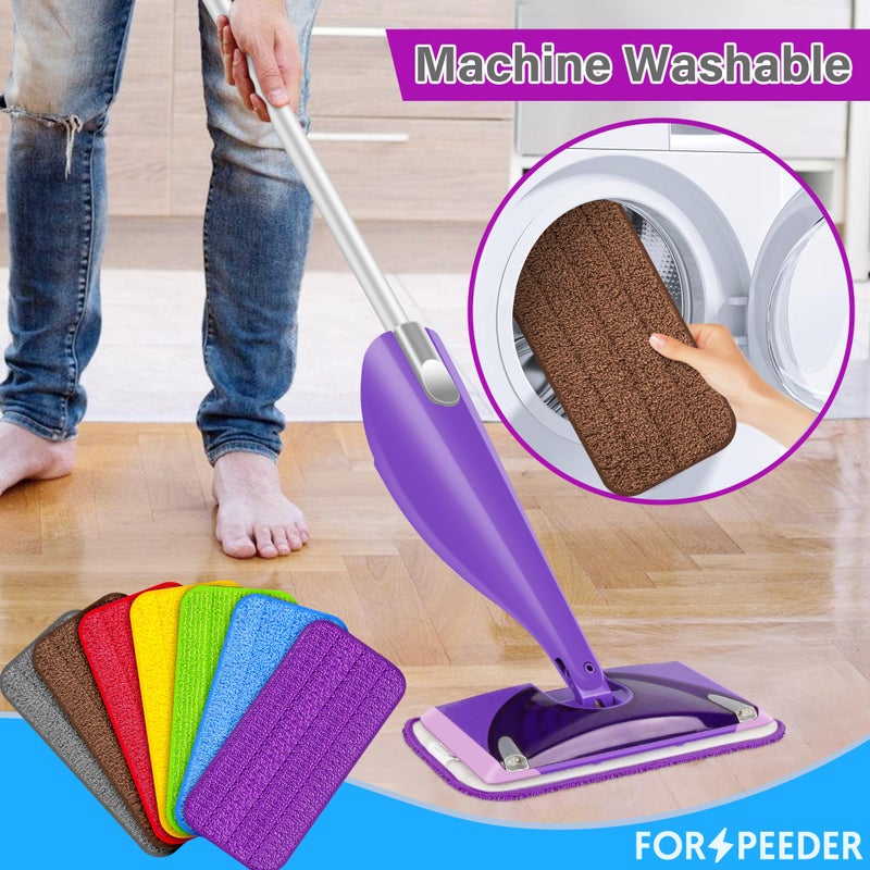 FORSPEEDER Reusable Mop Pads for Swiffer WetJet, Wet Pads Refills for 12'' Spray Mop, Microfiber Refill Machine Washable Up to 100+ Floor Cleaning for All Kinds of Floor Types, 7 Pack - Image 4